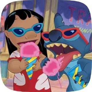 🌈 emoji @KRIKOLVIX 𔓕ᯟ Lilo & Stitch Telegram sticker 21 of 120