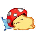 😴 emoji Mushroom (@TgSticker) Telegram sticker 5 of 20