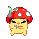 🥳 emoji Mushroom (@TgSticker) Telegram sticker 8 of 20
