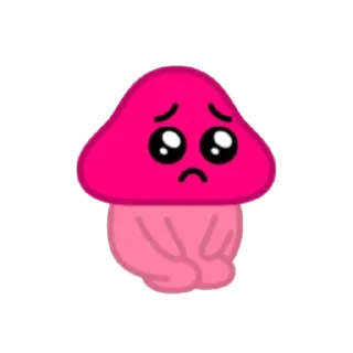 Sticker from mushroom