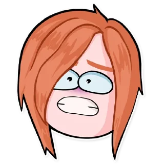😬 emoji Юни Telegram sticker 7 of 18