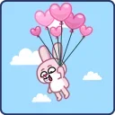 🎈 emoji Зая @shurmin_jpg @TgEmodziBot Telegram sticker 15 of 30
