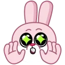 🤩 emoji Зая @shurmin_jpg @TgEmodziBot Telegram sticker 24 of 30