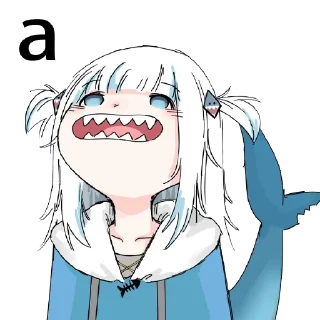 🦈 emoji Hololive memes by @alexeykocat Telegram sticker 8 of 100