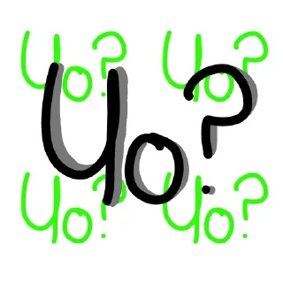❓ emoji Чо?☠️ Telegram sticker 6 of 17