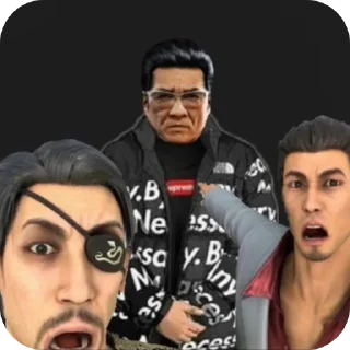 🤯 emoji kiryu #Yakuza #meme Telegram sticker 22 of 120