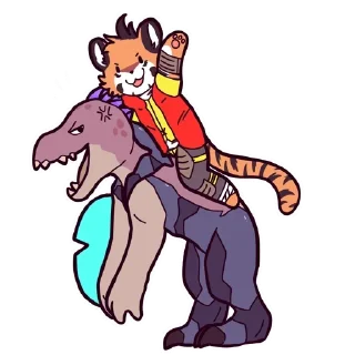 🦖 emoji Electro Tiger @stickersb2b Telegram sticker 12 of 45