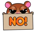 🙅 emoji Весёдый Хомяк Telegram sticker 21 of 22