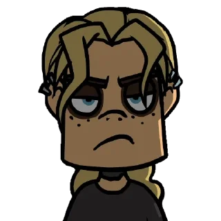 😒 emoji Metal Family Telegram sticker 22 of 45