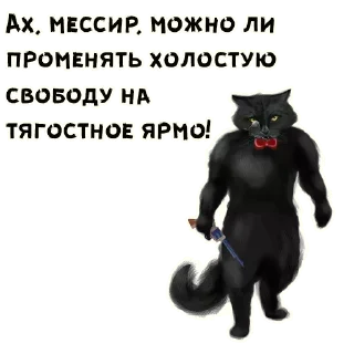 🔫 emoji Кот Бегемот :: @animesticks Telegram sticker 5 of 15
