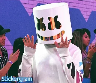 🤗 emoji Marshmello DJ Telegram sticker 11 of 29