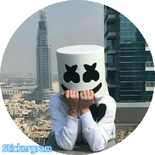 😄 emoji Marshmello DJ Telegram sticker 13 of 29