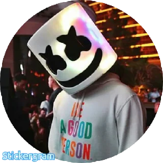 😁 emoji Marshmello DJ Telegram sticker 23 of 29