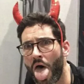 🥵 emoji Люцифер Telegram sticker 8 of 19