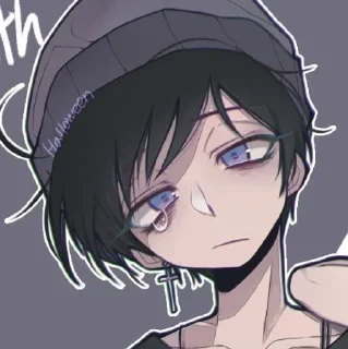 😕 emoji 𖤐Goth Stan𖤐 @rinashuu #готстэн Telegram sticker 21 of 102