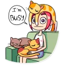 😐 emoji Mia Catlady Telegram sticker 21 of 30