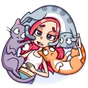 😞 emoji Mia Catlady Telegram sticker 13 of 30