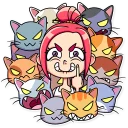 🖕 emoji Mia Catlady Telegram sticker 12 of 30