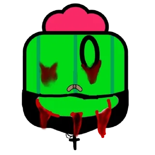 🩸 emoji Спайк в маске Telegram sticker 20 of 50