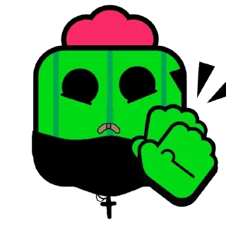 👏 emoji Спайк в маске Telegram sticker 6 of 50