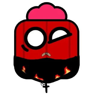 😡 emoji Спайк в маске Telegram sticker 3 of 50