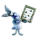 🐰 emoji Падал прошлогодний снег Telegram sticker 8 of 81