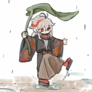 🍃 emoji ˏ 𓏧 𓏲𝙺𝚊𝚣𝚞𝚑𝚊 @genshinbyevico Telegram sticker 14 of 44