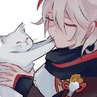 🍃 emoji ˏ 𓏧 𓏲𝙺𝚊𝚣𝚞𝚑𝚊 @genshinbyevico Telegram sticker 9 of 44