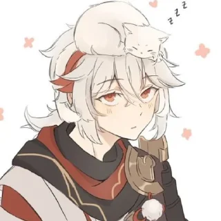 🍃 emoji ˏ 𓏧 𓏲𝙺𝚊𝚣𝚞𝚑𝚊 @genshinbyevico Telegram sticker 12 of 44