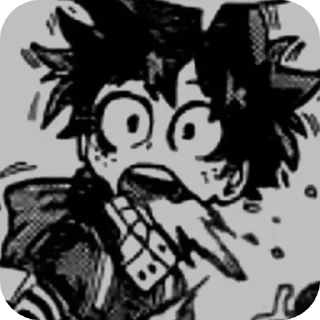 🤨 emoji Deku Telegram sticker 20 of 120
