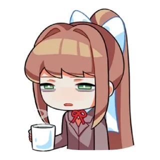 ☕️ emoji Monika♡♡ Telegram sticker 1 of 13