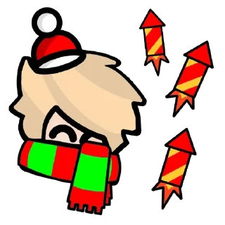 🎉 emoji ❄Новогодний Даник⚡ Telegram sticker 6 of 9