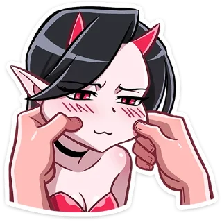 😈 emoji Дьяволица  2.0  @TgSticker Telegram sticker 22 of 36