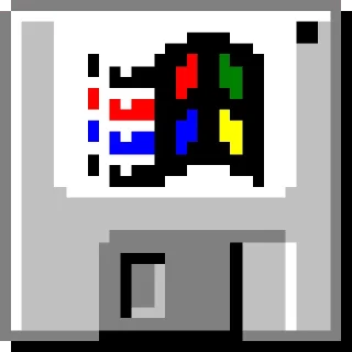 Sticker from Windows 98
