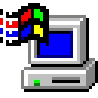 Sticker from Windows 98