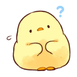 ❓ emoji Soft and Cute Chicks Summer @TgSticker Telegram sticker 1 of 40
