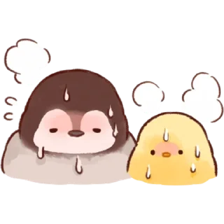 🔥 emoji Soft and Cute Chicks Summer @TgSticker Telegram sticker 5 of 40