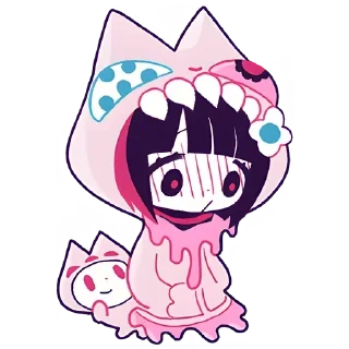 😔 emoji ☺️❤️😝 ня Telegram sticker 23 of 67