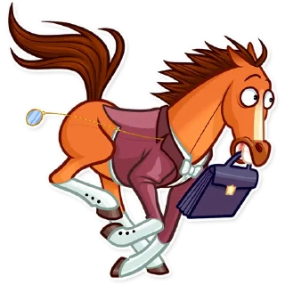 🏃‍♀️ emoji Gentleman Horse Telegram sticker 17 of 30