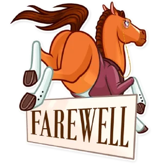 👋 emoji Gentleman Horse Telegram sticker 21 of 30