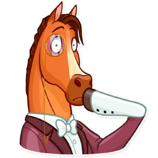🤭 emoji Gentleman Horse Telegram sticker 14 of 30