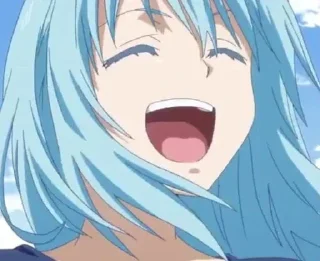 😆 emoji Римуру @anime_stickerr Telegram sticker 9 of 30