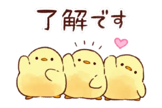 Sticker from Soft and Cute Chicks Animation @softandqt