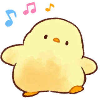 🎵 emoji Soft and Cute Chicks 3 @softandqt Telegram sticker 11 of 24