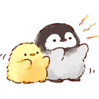 😁 emoji Soft and Cute Chicks Winter @softandqt Telegram sticker 23 of 40