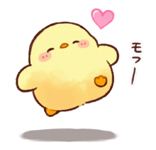 🤗 emoji Soft and Cute Chicks Animation 3 @softandqt Telegram sticker 9 of 24