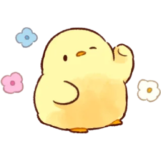 🌸 emoji Soft and Cute Chicks Summer @softandqt Telegram sticker 22 of 40