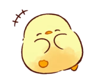 😊 emoji Soft and Cute Chicks Collection @softandqt Telegram sticker 7 of 48