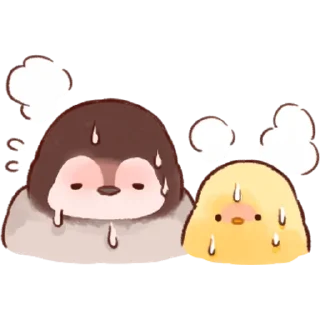 🔥 emoji Soft and Cute Chicks Summer @softandqt Telegram sticker 5 of 40