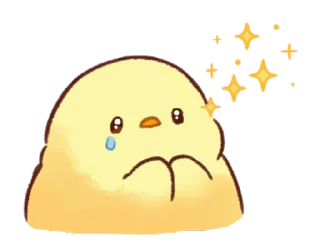 🥺 emoji Soft and Cute Chicks Animation 3 @softandqt Telegram sticker 12 of 24